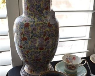 Large vase on stand
