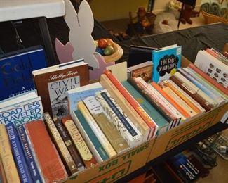 Lots of military, cooking, reading and historical books