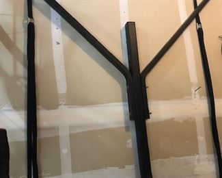 Yakima rack used to haul canoe on Truck