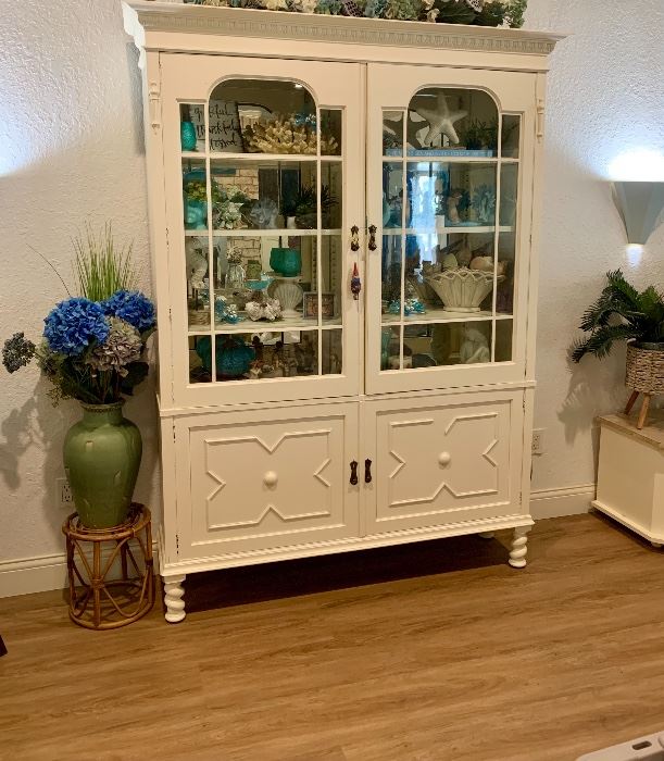 vintage white cabinet was $475, now 50% off