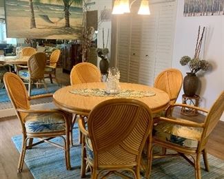 rattan table and chairs