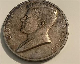 JFK sterling commemorative coin