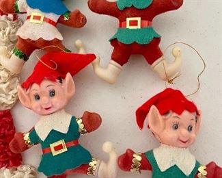 Vintage Christmas Elves ornaments