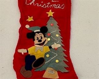 vintage Mickey mouse stocking