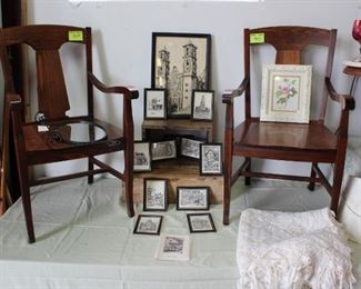 Pottery barn chairs... vintage Greg Burns drawings