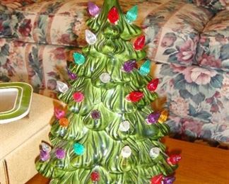 Very small ceramic Christmas tree