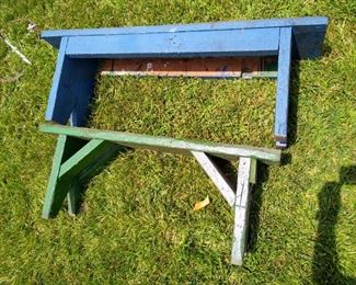 Super cool painted benches