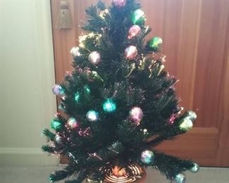 36" fiber optic Christmas tree