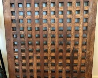 Vintage wood ship grate