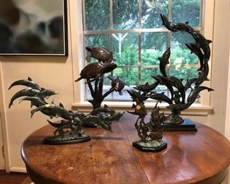 SPI San Pacific International bronze sculptures