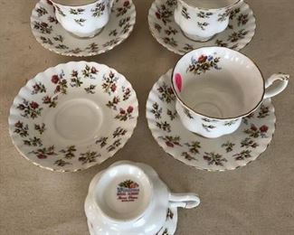 Royal Albert teacups and saucers