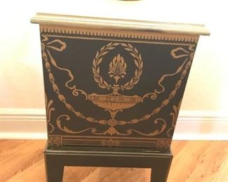 Black & gold side table