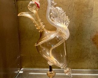 Venetian glass dragon decanter 