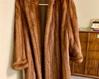 Long mink coat