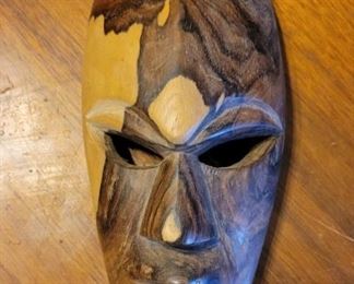 Hand Carved Vintage Wood Mask
