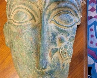 Large Vintage Stone Mask