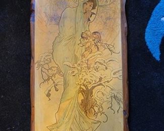 Vintage Art Deco "Winter" Hiver - C.1896 Art