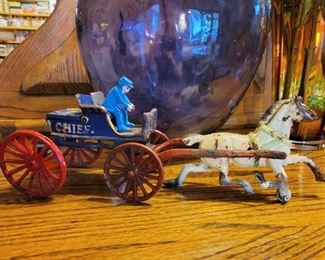 Antique Police Chief Iron Toy