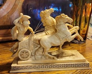 Vintage Roman Chariot Horse - Santini - Made in Italy