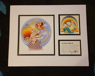 Vintage Grateful Dead - Lithograph Ice Cream Kid / Rainbow Foot Stanley Mouse - Signed & Numbered (new in box)