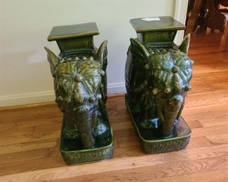 Beautiful Elephant end tables/ plant stands