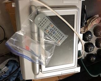 Under cabinet mount tv with remote (2 available)