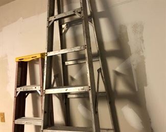 Aluminum and fiberglass ladders