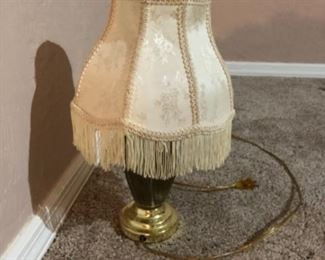 Bedside fringed lamp