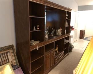 Beautiful wood entertainment center