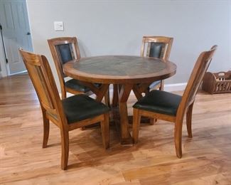 Modern dining table and chairs