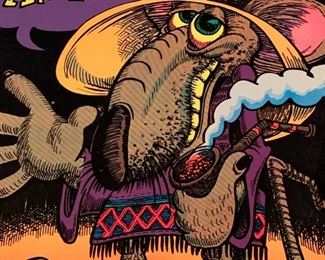 1970’s Tim Wallace Black Light Mouse Poster.