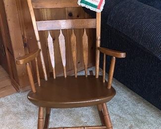 Vintage Maple Rocking Chair