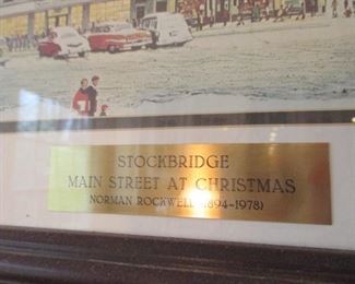Original Norman Rockwell "Main Street At Christmas".

