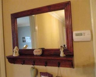 Mirror Coat/Hat Rack