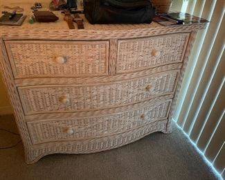 WICKER CHEST