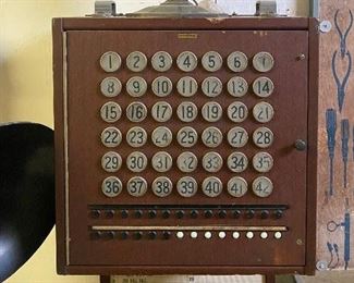 Western Electric Alarm Panel and a 1920s. Radio speaker (offered separately)