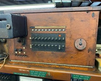 Antique PBX cordless telephone switchboard 