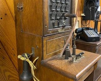 1890s Stuart Howland wall mounted switchboard...........To Register and To Bid go to https://capitolsalesservices.hibid.com..