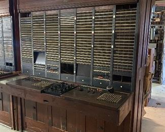 Large Western Electric switchboard from a New York City telephone exchange ...........To Register and To Bid go to https://capitolsalesservices.hibid.com..