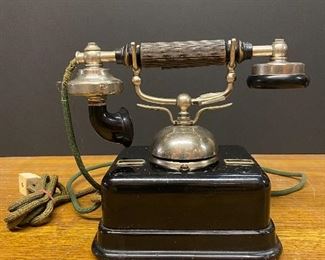 1930s Danish JYDSK intercom phone..............To Register and To Bid go to https://capitolsalesservices.hibid.com..