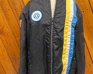 Vintage Bell Systems jacket with racing stripes 