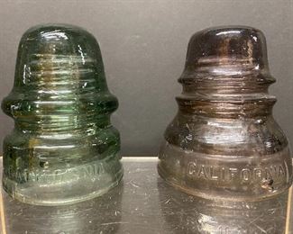 Early 1900s California Glass Insulators