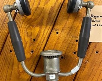 Antique telephone operator headset by Magnavox  ...To Register and To Bid go to https://capitolsalesservices.hibid.com