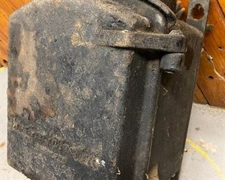 Cast Iron Coal Mine Call Box by Western Electric circa 1920 that were promoted as being able to survive an explosion  ...To Register and To Bid go to https://capitolsalesservices.hibid.com