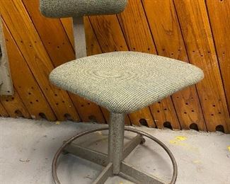 Vintage telephone operator swivel chair stool ................To Register and To Bid go to https://capitolsalesservices.hibid.com..