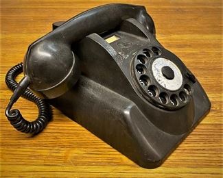 Black Bakelite Deco PTT Ericsson desk phone   (Photos by BC of Capitol Sales Services ) ........To Register and To Bid go to https://capitolsalesservices.hibid.com