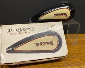 Harley Davidson gas tank style telephone  ...To Register and To Bid go to https://capitolsalesservices.hibid.com..