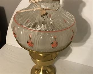 Antique Oil/Electric Lamp