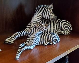 Ronzan porcelain Zebras Made in Italy