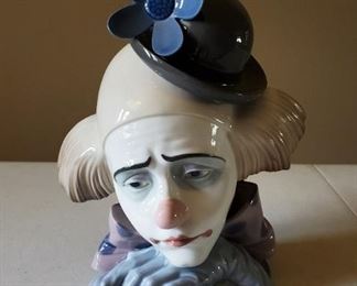 Lladro Pensive Clown #5130